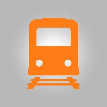 Train sign symbol. Stock Illustration