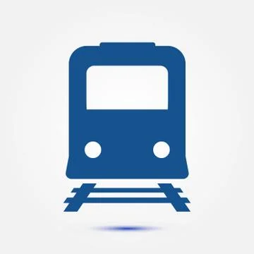 Train sign symbol. Stock Illustration
