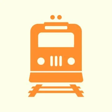 Train sign symbol. Illustrazione stock