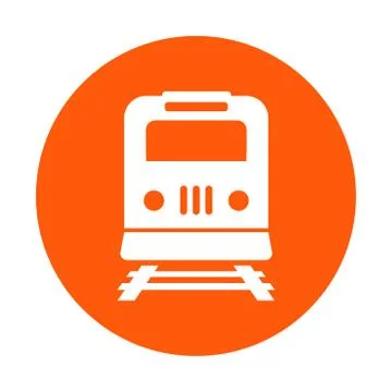 Train sign symbol. Stock Illustration