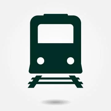 Train sign symbol. Stock Illustration