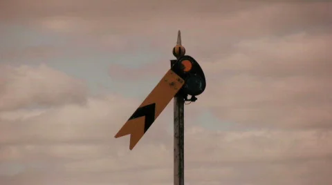 Train signal  Stock Footage 522605