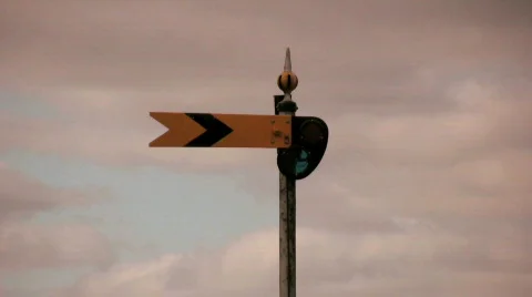 Train signal  Stock Footage 527500