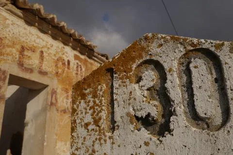 Train signal of maximum speed of the train Stock Photos