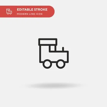 Train Simple vector icon. Illustration symbol design template for web mobile  Stock Illustration