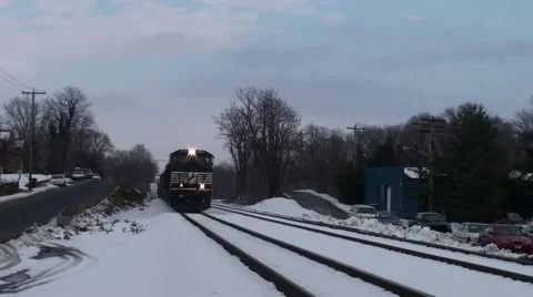 Train in Snow Vidéo 4996317