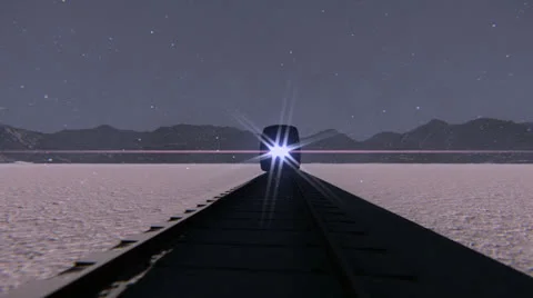 Train in the Snow Stock Footage 24791631