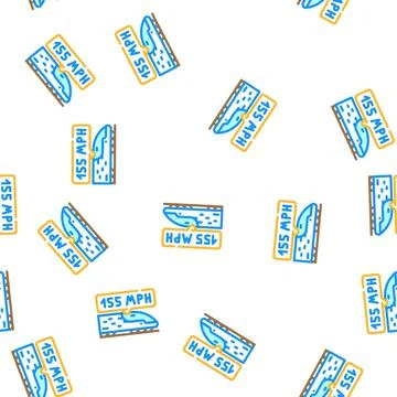 Train speed vector seamless pattern Stock Illustration