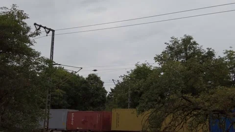 A train speeding by Stock Footage 164241994