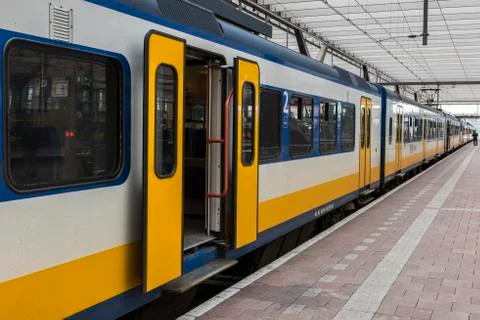 Train Sprinter Rotterdam Stock Photos
