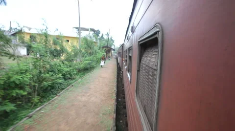 Train, Sri Lanka Stock Footage