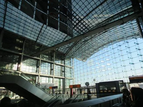 Train staion in berlin Stock Photos