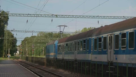 Train station in 4K Stock Footage 129233687