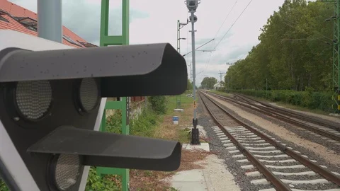 Train station in 4K. Stock Footage 129233806