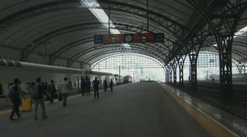Train station 5 (Converted) Stock Footage 39845803