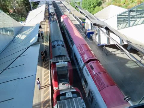 Train station from above Stock Photos