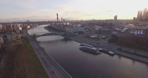 Train Station and area Stock Footage 74621486