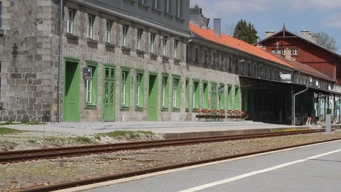 Train station in Bavaria Stock Footage 105222220