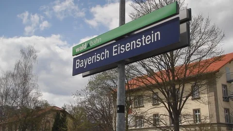 Train station in Bavaria 動画素材 105223674