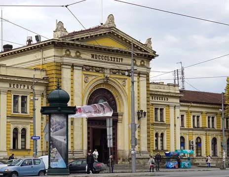 Train station Belgrade Stock Photos