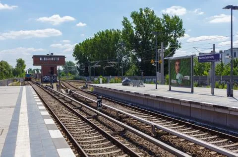 Train Station in Berlin. Stock Photos