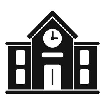 Train station building icon simple vector. Metro city Stock Illustration