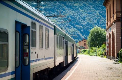 Train Station in Colico Stock Photos