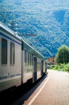 Train Station in Colico Stock Photos