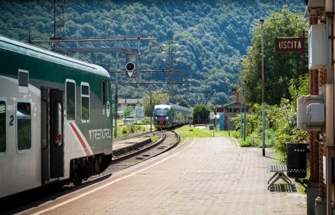 Train Station in Colico Stock Photos