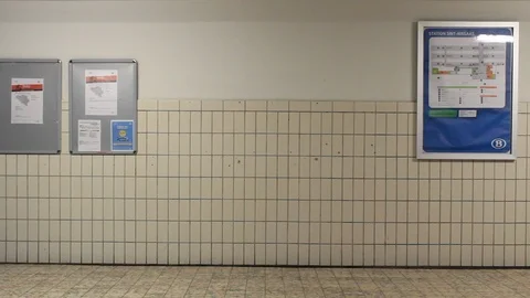Train station corridor Video stock 112301097