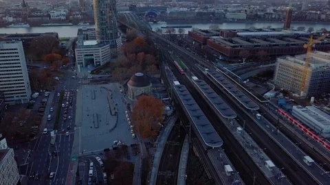 Train Station In Deutz Cologne Stock Footage 99310602