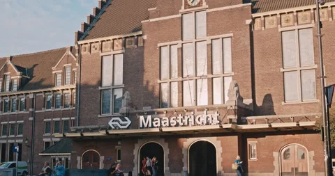 Train Station Entrance 8K Stock-Footage 343727035