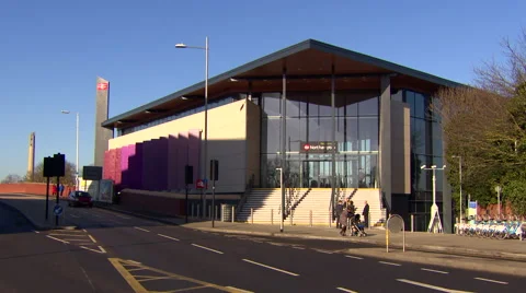 Train Station Exterior Stock Footage 61641862
