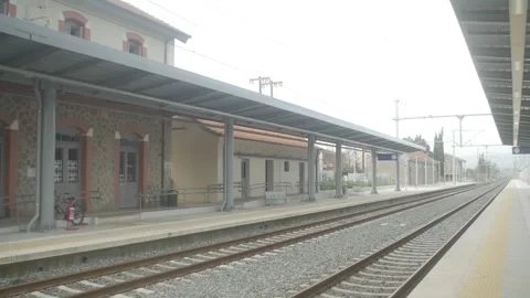 Train Station Exterior Platform Video stock 262331583