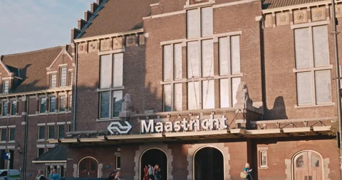 Train Station Exterior View Stock-Footage 345042612