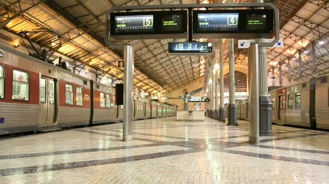 Train Station 스톡 동영상 600878