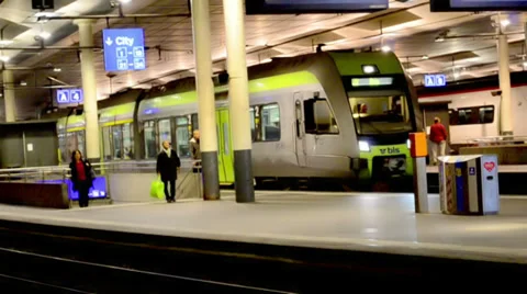 Train Station Stock Footage 32191001