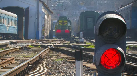 Train station. Stock Footage 35998451