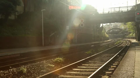 Train Into Station Stock-Footage 39242037