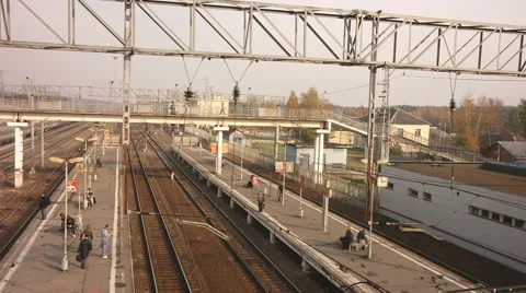 Train station 스톡 동영상 42849832