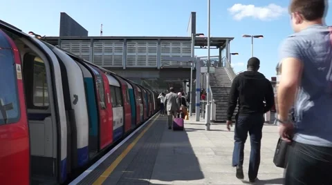 Train Station Stock Footage 50116046
