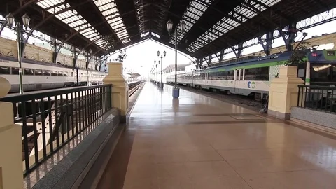 Train station Stock Footage 77045588