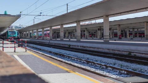 Train station Stock Footage 77925583