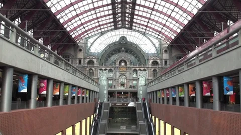 Train station Stock Footage 98680383