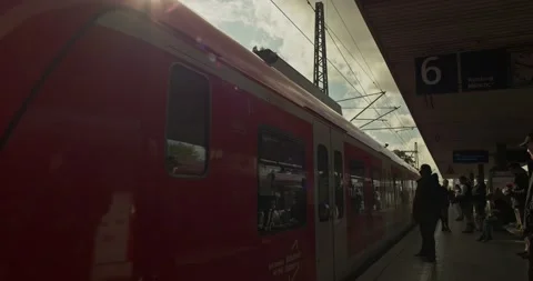 Train station Stock Footage 221846313