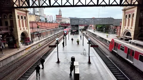 Train Station Video stock 342053434