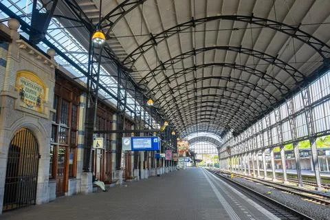 Train station of Haarlem, Holland Stock Photos