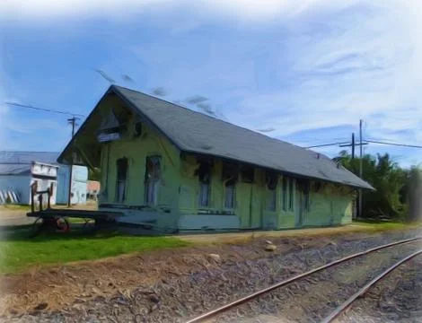 Train Station Stock Illustration