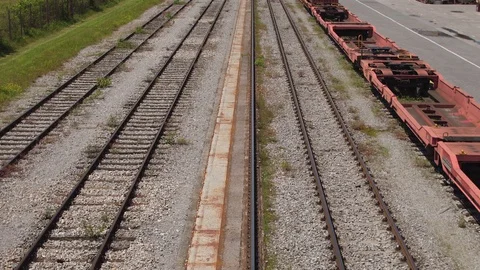 Train station industrial zone Stock-Footage 129373168