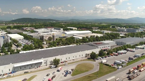 Train station industrial zone Stock-Footage 129384651
